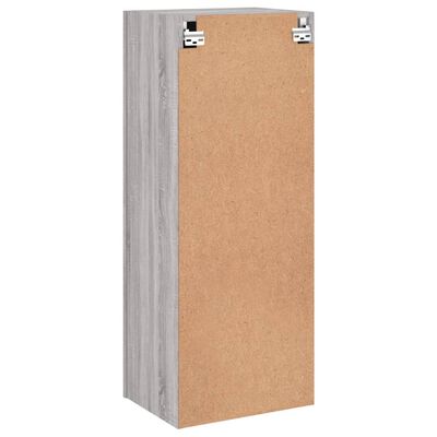 vidaXL Meuble TV mural sonoma gris 40,5x30x102 cm bois d'ingénierie