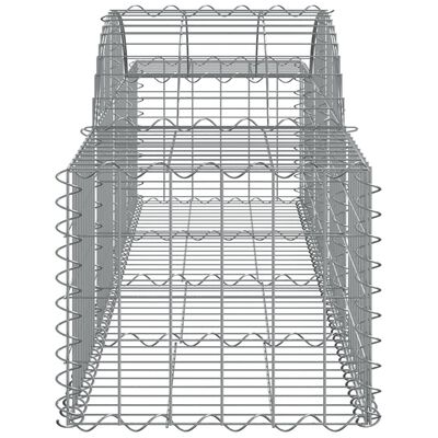 vidaXL Paniers à gabions arqués 5 pcs 200x50x40/60 cm fer galvanisé