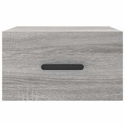 vidaXL Tables de chevet murales 2 pcs sonoma gris 35x35x20 cm