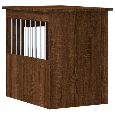 vidaXL Meuble de cage pour chiens chêne marron 45x62x59 cm