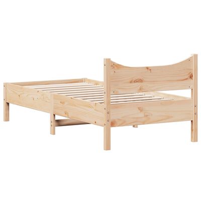 vidaXL Cadre de lit sans matelas 100x200 cm bois massif de pin