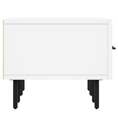 vidaXL Meuble TV blanc 150x36x30 cm bois d'ingénierie