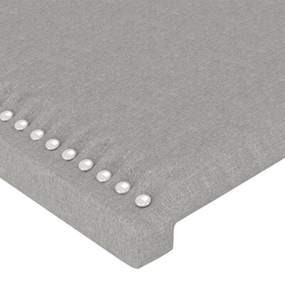 vidaXL Têtes de lit 2 pcs Gris clair 72x5x78/88 cm Tissu