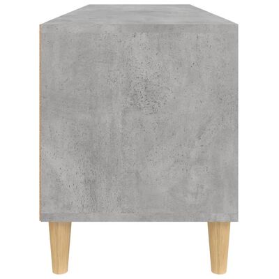 vidaXL Meuble TV gris béton 100x34,5x44,5 cm bois d'ingénierie