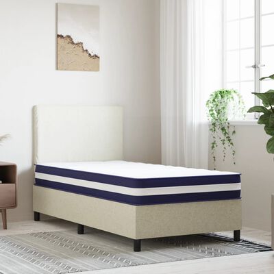 vidaXL Matelas à ressorts ensachés dureté moyenne 90x200 cm