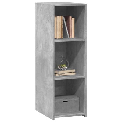 vidaXL Buffet gris béton 30x41x93 cm bois d'ingénierie