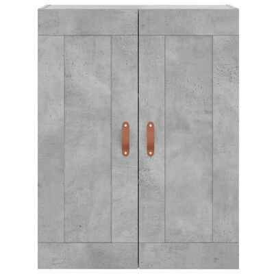 vidaXL Armoires murales 2 pcs gris béton bois d'ingénierie