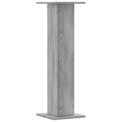 vidaXL Supports de haut-parleurs 2 pcs gris sonoma bois d'ingénierie