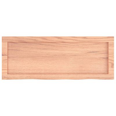 vidaXL Comptoir de salle de bain marron 80x30x(2-4) cm bois traité