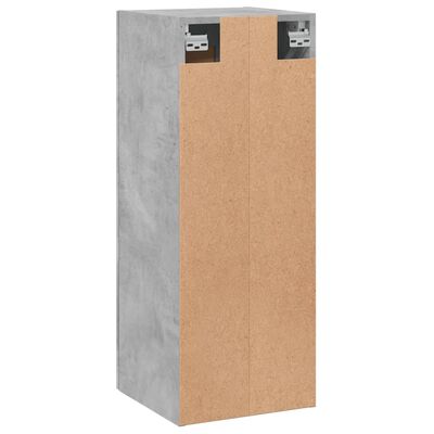 vidaXL Armoire murale gris béton 34,5x34x90 cm bois d'ingénierie