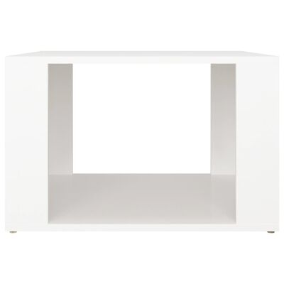 vidaXL Table de chevet Blanc 57x55x36 cm Bois d’ingénierie