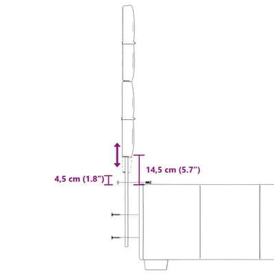 vidaXL Sommier à lattes de lit avec matelas Gris clair 100x200cm Tissu