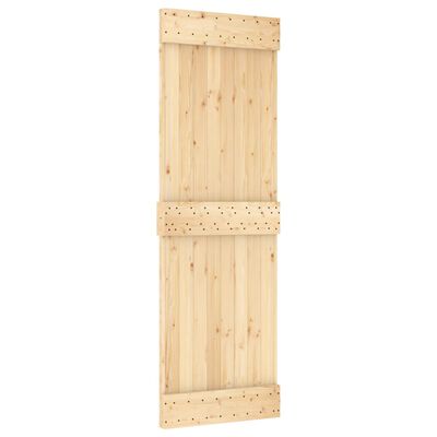 vidaXL Porte coulissante et kit de quincaillerie 70x210 cm pin massif