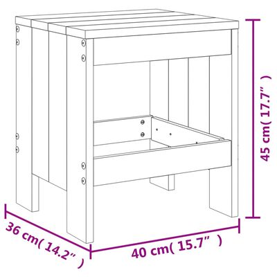 vidaXL Ensemble à manger de jardin 17 pcs marron miel bois pin massif