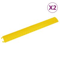 vidaXL Rampes de protection de câble 2 pcs 98,5 cm Jaune