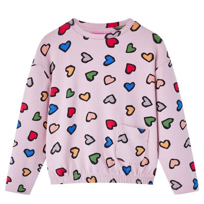 Sweatshirt pour enfants rose 116