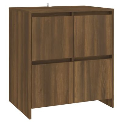 vidaXL Buffets 2 pcs Chêne marron 70x41x75 cm Bois d'ingénierie