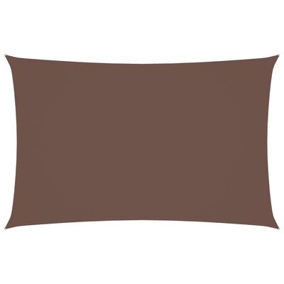 vidaXL Voile de parasol tissu oxford rectangulaire 2,5x5 m marron