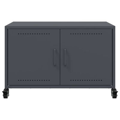 vidaXL Meuble TV anthracite 68x39x43,5 cm acier