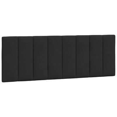 vidaXL Cadre de lit avec tête de lit Noir 140x190 cm Velours