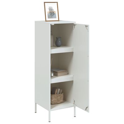 vidaXL Buffet haut blanc 36x39x113 cm acier