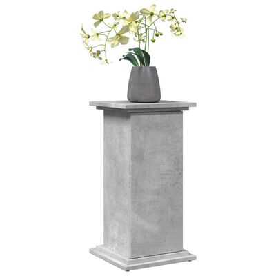 vidaXL Piédestal avec rangement gris béton 31x30x60 cm bois ingénierie