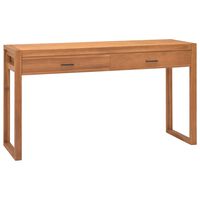 vidaXL Bureau avec 2 tiroirs 140x40x75 cm Bois de teck