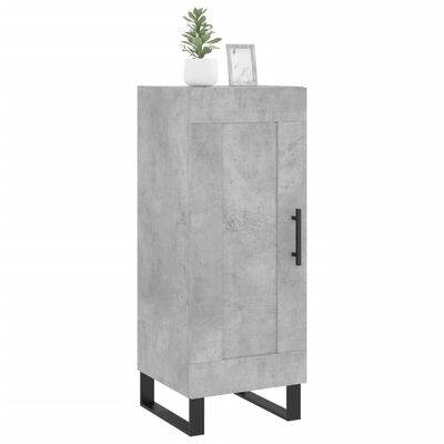 vidaXL Buffet Gris béton 34,5x34x90 cm Bois d'ingénierie