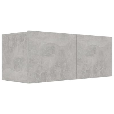 vidaXL Ensemble de meubles TV 6 pcs Gris béton Bois d'ingénierie