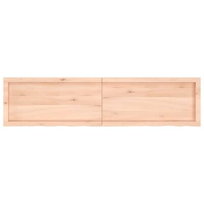 vidaXL Comptoir de salle de bain 160x40x(2-4)cm bois massif non traité