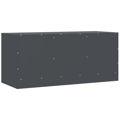 vidaXL Meuble TV anthracite 99x39x44 cm acier