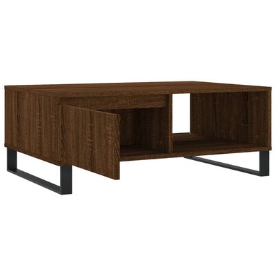 vidaXL Table basse chêne marron 90x60x35 cm bois d'ingénierie