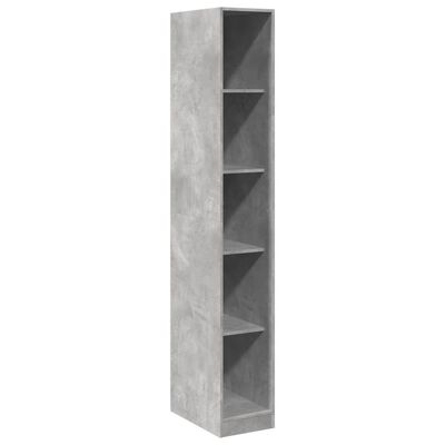 vidaXL Garde-robe gris béton 30x50x200 cm bois d'ingénierie