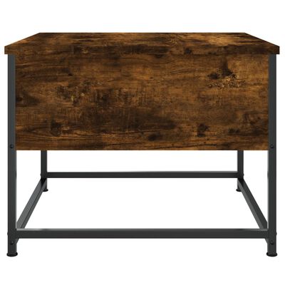 vidaXL Table basse chêne fumé 51x51x40 cm bois d'ingénierie