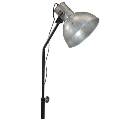 vidaXL Lampadaire 25 W argent vintage 30x30x90-150 cm E27