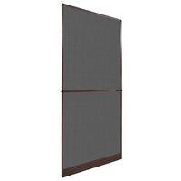 vidaXL Moustiquaire à charnière pour portes Marron 100x215 cm