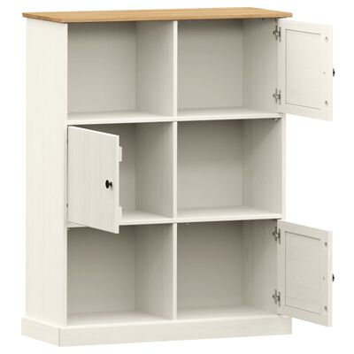 vidaXL Bibliothèque VIGO blanc 90x35x114,5 cm bois massif de pin