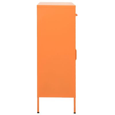 vidaXL Armoire de rangement Orange 80x35x101,5 cm Acier