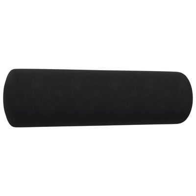 vidaXL Ensemble de canapés 2pcs et coussins et traversins noir velours