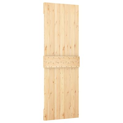 vidaXL Porte coulissante et kit de quincaillerie 70x210 cm pin massif