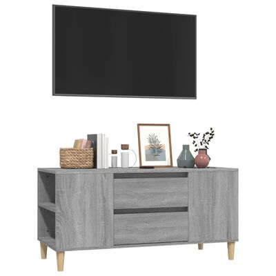 vidaXL Meuble TV Sonoma gris 102x44,5x50 cm Bois d'ingénierie