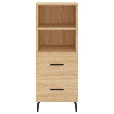 vidaXL Buffet haut Chêne sonoma 34,5x34x180 cm Bois d'ingénierie