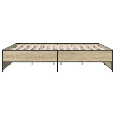 vidaXL Cadre de lit sans matelas chêne sonoma 180x200 cm