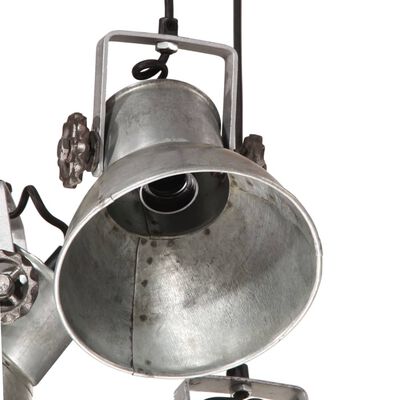 vidaXL Lampe suspendue 25 W argent vintage 30x30x100 cm E27