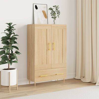 vidaXL Buffet haut chêne sonoma 69,5x31x115 cm bois d'ingénierie