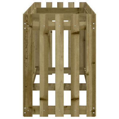 vidaXL Lit surélevé de jardin design de clôture bois de pin imprégné