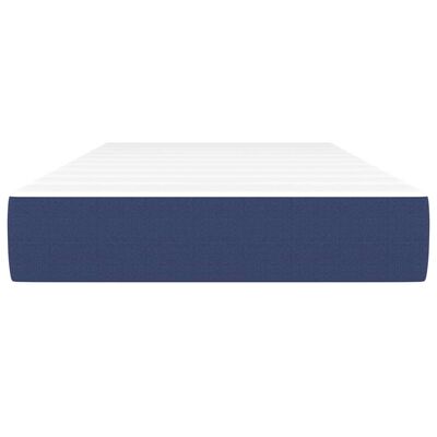 vidaXL Matelas de lit à ressorts ensachés Bleu 80x200x20 cm Tissu