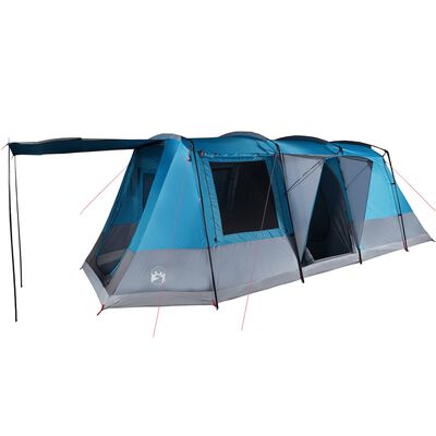 vidaXL Tente de camping tunnel 4 personnes bleu imperméable