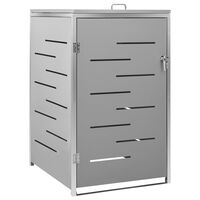 vidaXL Abri pour poubelle 69x77,5x112,5 cm Inox