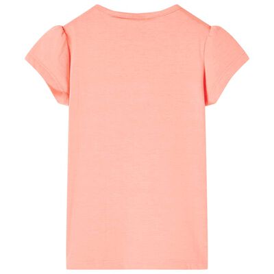 T-shirt pour enfants corail néon 104